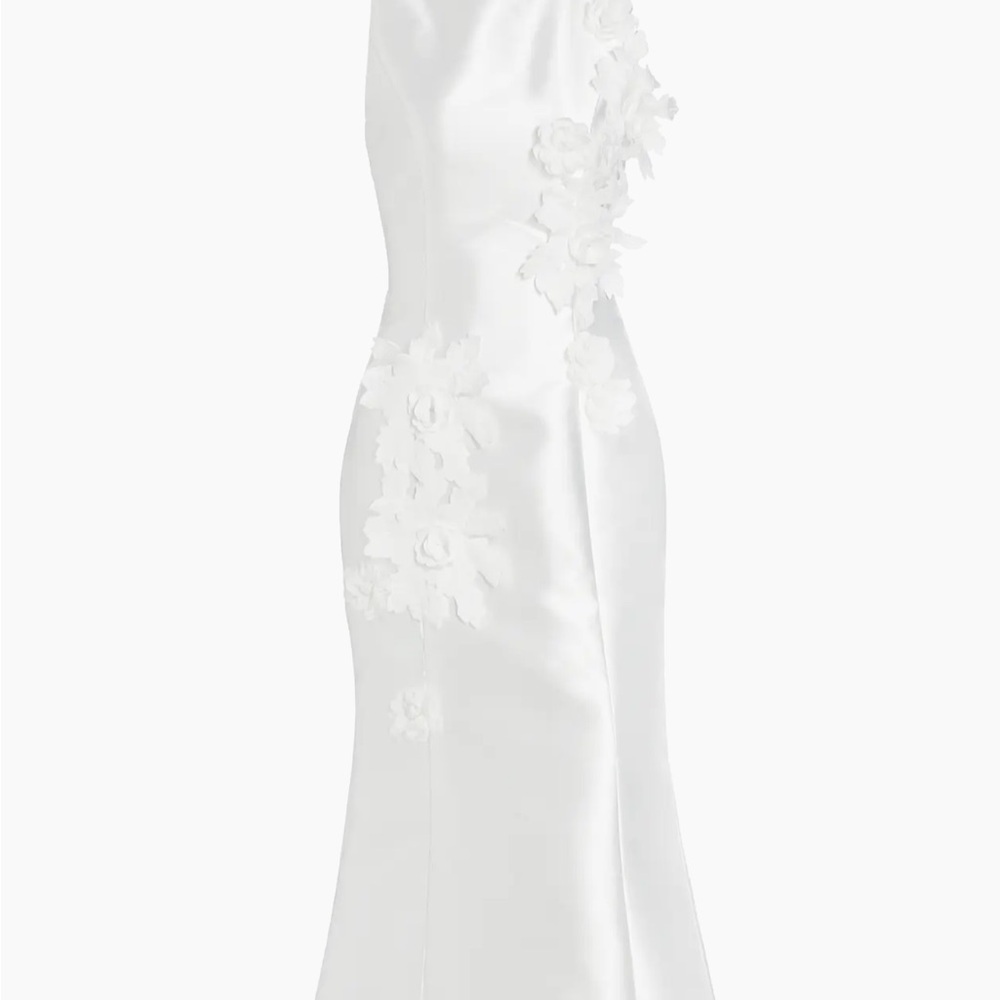 Elliatt Asha Dress Flower Appliqué Sateen Midi-Dress